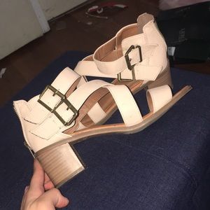 Pink sandal heel